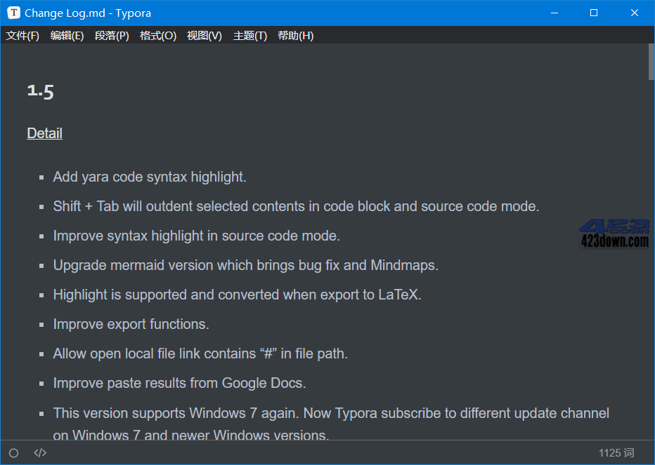 MarkDown编辑器Typora v1.9.5 中文绿色免注册+炫酷主题-星空 - 奇怪的银河系